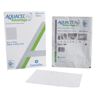 Aquacel Ag Advantage ConvaTec 422302-Aquacel Ag Advantage Silver Dressing, 8 x 12 in, Silver Dressings (BX/5)
