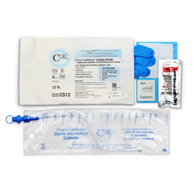 Cure Catheter Closed System ConvaTec CS12-Cure Catheter Intermittent Catheter Kit, 12 Fr, Catheter & Bag Kits & Trays (CS/100)