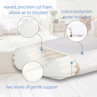 Core Products 103 Econo Wave Foam Pillow with Case