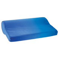 Core Products 109 Ab Contour Pillow with Satin Cover-Blue