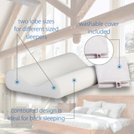 Core Products FOM-161 Basic-Support Foam Cervical Pillow - Gentle