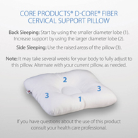 Core Products 241 Mid-Size D-Core Cervical Support Pillow