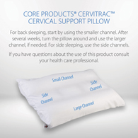 Core Products 260 Cervitrac Fiber Cervical Pillow-Standard