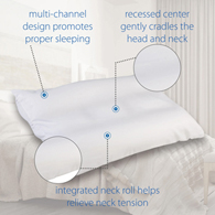 Core Products 261 Cervitrac Fiber Cervical Pillow-Gentle