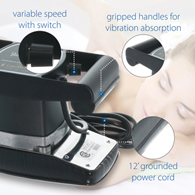 Core Products 3401 Jeanie Rub Variable Speed Massager with Sheepskin Pad Cover