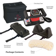 Core Products 3405 Jeanie Rub Variable Speed Massager Pro Package with Pad Cover, Attachments, Case