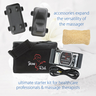 Core Products 3405 Jeanie Rub Variable Speed Massager Pro Package with Pad Cover, Attachments, Case