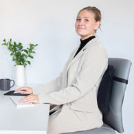 Core Products 405 Bucket Seat Sitback Lumbar Cushion-Deluxe-Black