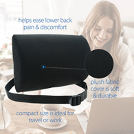 Core Products 413 Luniform Lumbar Support Cushion-Black