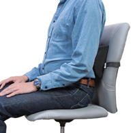 Core Products 413 Luniform Lumbar Support Cushion-Black