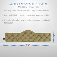 Core Products 521 Micro Bead Microwaveable Moist Heat Pack-Cervical