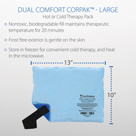 Core Products 532 Dual Comfort Hot/Cold Therapy Packs-10" x 13"