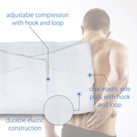Core Products 6062 Dual Pull Elastic Crisscross Lumbosacral Belt