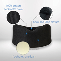 Core Products 6259 2" Foam Cervical Collar-Black
