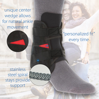 Core Products 6350 Powerwrap Ankle Blk (Univ)