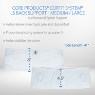 Core Products 7000 CorFit Lumbosacral Belt-Regular