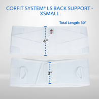Core Products 7000 Corfit Lumbosacral Belt-Extra Small