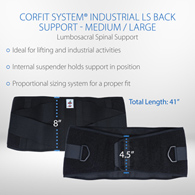 Core Products 7500 CorFit Industrial Belt w/ Internal Suspenders-Reg