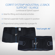 Core Products 7500 CorFit Industrial Belt w/ Internal Suspenders-XL
