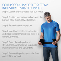 Core Products 7500 CorFit Industrial Belt with Internal Suspenders