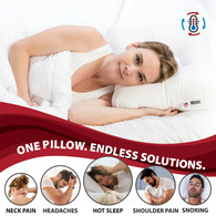 Core Products FIB-8200 Tri-Core Comfort Zone Cervical Pillow, Firm, Full Size