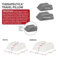 Therapeutica FOM-131-GR-PET Firm Orthopedic Travel Pillow - Petite Size - Gray