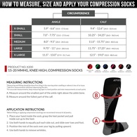 CSX X200 Athletic Compression Socks - 15 to 20 mmHg
