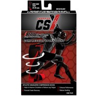 CSX X220RB-M Athletic Compression Socks - 20 to 30 mmHg - Red on Black - Medium