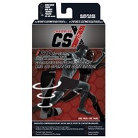 CSX X220SB-XL Athletic Compression Socks - 20 to 30 mmHg - Silver on Black - Extra Large