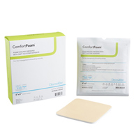 ComfortFoam DermaRite Industries 00316E-ComfortFoam Silicone Adhesive without Border Silicone Foam Dressing, 6 x 6 (EA/1)