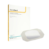 DermaView II DermaRite Industries 16812-DermaView II Transparent Film Dressing with Border, 8 x 12 in, Transparent (BX/10)