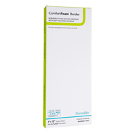 ComfortFoam Border DermaRite Industries 43412-ComfortFoam Border Silicone Adhesive with Border Silicone Foam Dressing (BX/5)