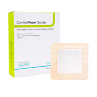 ComfortFoam Border DermaRite Industries 43580-ComfortFoam Border Silicone Adhesive with Border Silicone Foam Dressing (EA/1)