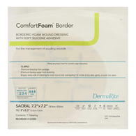 ComfortFoam Border DermaRite Industries 43880-ComfortFoam Border Silicone Adhesive with Border Silicone Foam Dressing (EA/1)