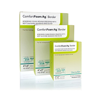 ComfortFoam/Ag Border DermaRite Industries 48440-ComfortFoam/Ag Border Silver Foam Dressing, 4 x 4 in, Silver (EA/1)