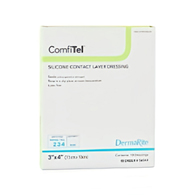 ComfiTel DermaRite Industries 56340-ComfiTel Wound Contact Layer Dressing, 3 x 4 inch, Silicone (BX)