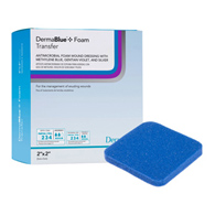 DermaBlue+ Foam DermaRite Industries 76020214-DermaBlue+ Foam Silver Foam Dressing, 2 x 2 in, Foams (EA/1)