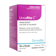 UnnaRite C DermaRite Industries 78310ZC-UnnaRite C Unna Boot with Calamine & Zinc Oxide, 3 in x 10 yd, Unna Boots (BX/1)