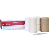FlexPress4 DermaRite Industries 79000-FlexPress4 Self-Adherent/Tape Closure 4 Layer Compression Bandage System (BX/1)