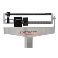 Detecto 439S Stainless Steel Beam Scale w/ Height Rod, 400 lb x 4 oz