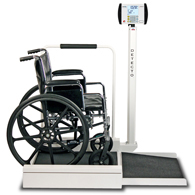 Detecto 6495 Digital Wheelchair Scale with Ramp-800 lb/360 kg Capacity