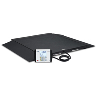 Detecto 6500 Portable Wheelchair Scale w/ Ramp-1000 lb/450 kg Capacity