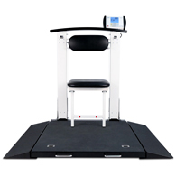 Detecto 6570 Multi-Purpose Clinical Portable Scale w/ Handrail & Seat