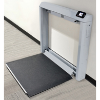 Detecto 7550 Wall Mounted Folding Wheelchair Scale-1000 lb/450 kg