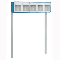 Detecto CAB05 5-Bin Organizer with Accessory Bridge for Rescue Carts