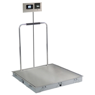Detecto Solace In-Floor Dialysis Scale-36"x36" Platform w/ Handrail