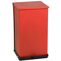 Detecto P-100R Step-On Waste Can Receptacles-Red