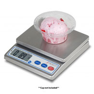 Detecto PS4 Digital Portion Scale, All Stainless, 4 lb (2000 g) Capacity