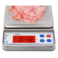 Detecto PS11 Digital Portion Scale, All Stainless, 11 lb Capacity, 5 Units of Measure