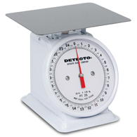 Detecto PT-25 Petite Top Loading Scale with Fixed Dial-25lb Capacity